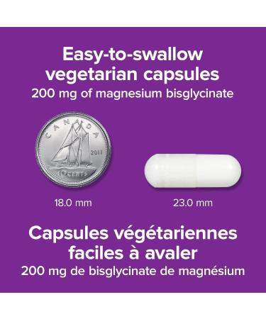 Webber Naturals Magnesium Bisglycinate 200mg - 60 Vegetarian Capsules - Buy Online on GoSupps.com