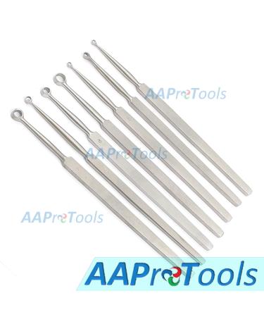 Set of 7 Fox Dermal Curettes | Precision Dermatology Instruments | International Shipping - Buy Online on GoSupps.com