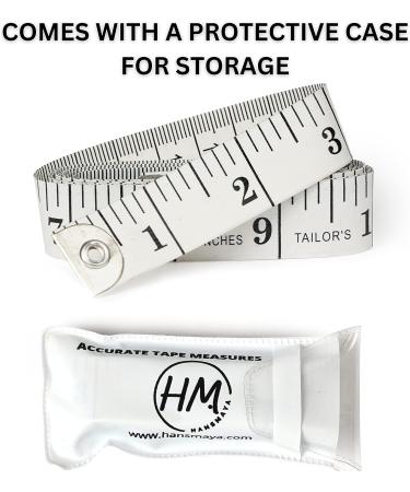 Soft Flexible Fiberglass Tape Measure for Body - Accurate Dual Scales Standard & Metric - 60 inch/150 cm - Ideal for Weight Loss, Medical, Home, Art & Craft - Buy Online on GoSupps.com