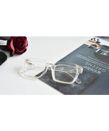 Eyekepper Ladies Reading Glasses - Oversized Square Design | Stylish 1.5x Transparent Readers for Women - International Shipping Available - Buy Online on GoSupps.com