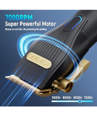 KIKIDO Hair Clippers for Men + T-Blade Trimmer Kit Rechargeable Barber Trimmer with LCD Display & Guide Combs for Hair Cutting Cordless Hair Clipper for Men Professional Clippers Set for Home Use Black - Buy Online on GoSupps.com