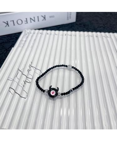 Shop Kuaiyiju Exquisite Black Reedamer Bracelet - Sweet Aesthetic Charm Jewelry for Women | Harajuku Fashion International Shipping - Buy Online on GoSupps.com