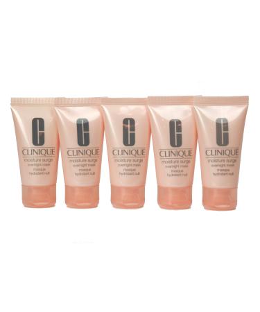 Pack of 5 x Clinique Moisture Surge Overnight Mask 1 oz each Travel Size Unboxed