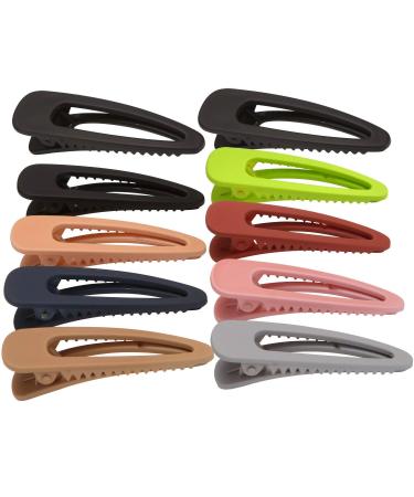 Loneedy 10 PCs Plastic Alligator Hair Clips - Non-Slip Grip Barrettes for Women & Girls | Easy Styling for All Hair Types - Mixed Colors - Buy Online on GoSupps.com
