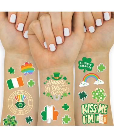 xo  Fetti St Patricks Day Decorations Tattoos - 50 styles | Shamrock Supplies  Kiss Me I'm Irish Party  Leprechauns