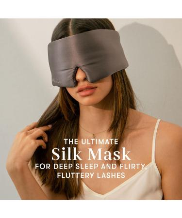 DROWSY Eyelash Protecting Silk Sleep Mask for Natural Lashes & Extensions. Deep Eye Cups Zero Pressure Total Blackout Full Wraparound (Moonlight Shadow) - Buy Online on GoSupps.com