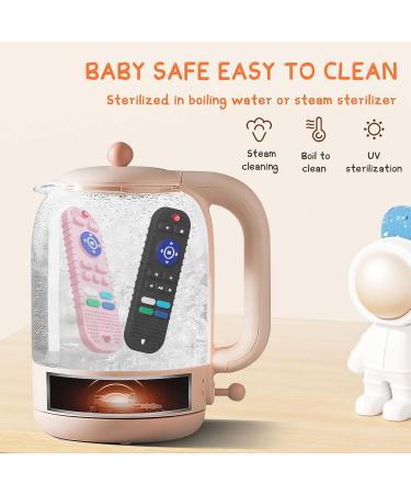 2 Pack Silicone Teething Toys for Babies - TV Remote Control Shape | Infant Sensory Toy for 6-12 Months Boys & Girls | Molar Teether Chew Toys Set Gifts - Buy Online on GoSupps.com