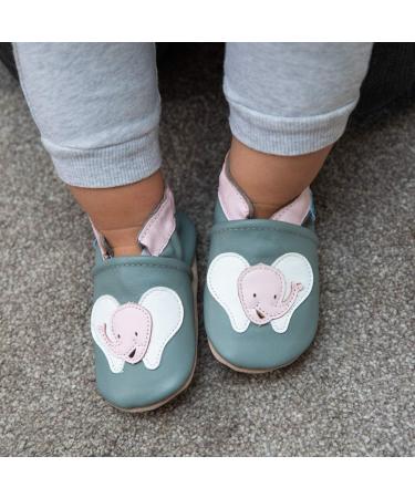 Smily Elephant Baby Shoes | Soft Sole Leather Toddler Shoes 0-6 Months - Buy Online on GoSupps.com