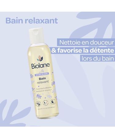 BIOLANE - Relaxing bath oil - For baby bath - Gently cleanses - Soothes - 99% natural ingredients - 150ml - Made in France - Buy Online on GoSupps.com