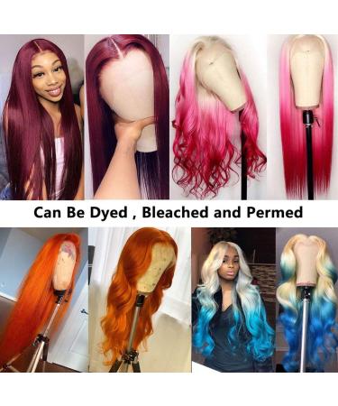 Allove 613 Blonde Lace Front Wig 16 Human Hair Pre Plucked T Part Straight Wig with Baby Hair - 10a Brazilian Hair for Black Women - Buy Online on GoSupps.com