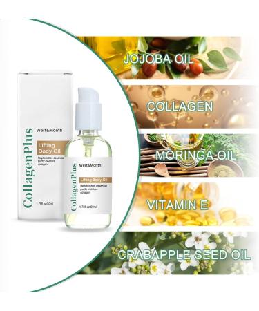 Body Tightening Oil | 1.69-Usen Anti-Cellulite Massage Oil for Abdominal Breast & Buttocks | Firming Oil for Belly Chest Arms & Legs | International Shipping - Buy Online on GoSupps.com