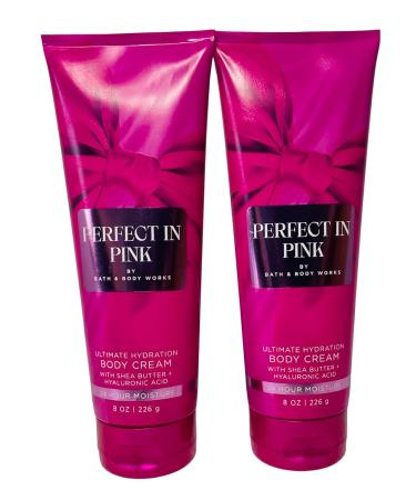 Bath & Body Works Perfect in Pink Ultimate Hydration Body Cream 8 Ounces Pack of 2 - Buy Online on GoSupps.com