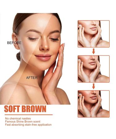 EELHOE Soft Brown Intensive Tanning Luxe Gel - 2Pcs Set for Natural Tan Skin - Buy Online on GoSupps.com