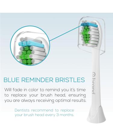 12 Pack o1brand ADULT Toothbrush Heads Compatible with Sonicare Electric Toothbrush Medium Softness Premium Brush Heads (White) - Buy Online on GoSupps.com