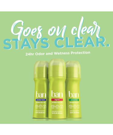 Ban Roll-On Antiperspirant Deodorant for Women and Men Purely Gentle for Sensitive Skin Unscented No White Residue Non-Irritating 24 Hour Odor and Wetness Protection 3.5 oz (Pack of 2) Ban Purely Gentle Roll-On Deodorant 3.5oz (Pack of 2) - Buy Online on GoSupps.com