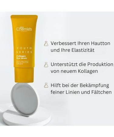 SkinChemists Collagen Eye Serum 15ml | Anti-Wrinkle Care for Elastic Skin | For All Skin Types - Shop Internationally - Buy Online on GoSupps.com