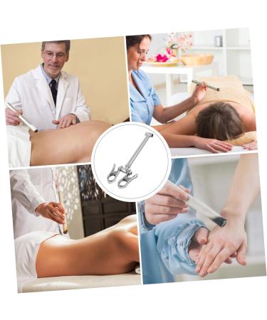 FOMIYES Moxibustion Clip Set for Neck Pain Relief | Moxa Massage Tools | Beauty and Skin Care - 16x6.5cm Silver - Buy Online on GoSupps.com