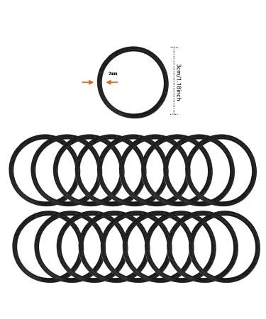 Avodova 200-Piece Black Elastic Hair Ties Metal-Free Thin Ponytail Holders for Women & Girls - Buy Online on GoSupps.com