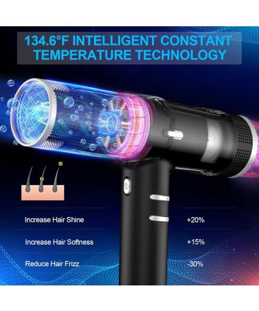 Ionic Hair Dryer 1800W with Diffuser - Fast Drying Auto-Cleaning 3 Heat & Speed Settings - International Shipping Available - Buy Online on GoSupps.com