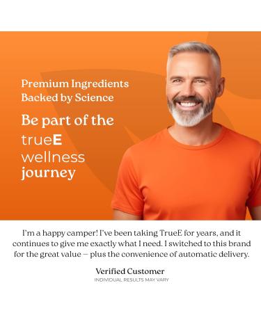 True-E Full Spectrum Vitamin E Tocotrienols Alpha Tocopherol Complex 60 Soft Gels - Buy Online on GoSupps.com