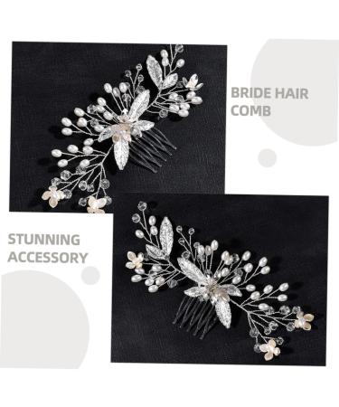 FOYTOKI Handmade Crystal Tiara Bridal Hair Comb Wedding Hair Accessories for Brides Wedding Hair Comb for Brides Bride Headpieces for Wedding Bridal Rhinestone Headpieces Bridal Headdress - Buy Online on GoSupps.com
