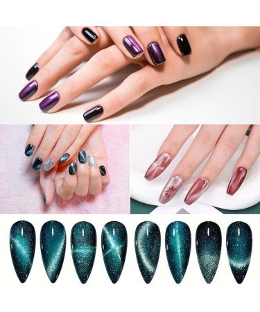 11 Pcs Cat Eye Gel Nail Polish Set - Magnetic Nail Art Accessories for Stunning Designs - Buy Online on GoSupps.com