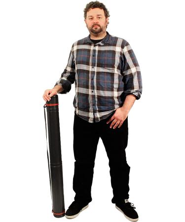 VViViD 25x4 Telescoping Black Plastic Tube | Poster Storage with Adjustable Strap - Buy Online on GoSupps.com