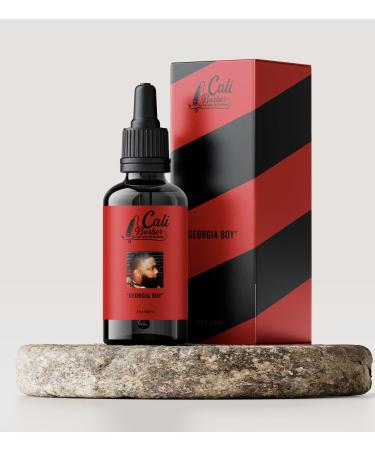 Organic Hair Oil | Moisturizes Dry Skin & Scalp | Reduces Itch | Promotes Growth (All Natural w/ Peppermint, Rustic Woods, & Bergamot) | Beards, Braids, Locs, Permed and Natural Hair | "Georgia Boy"