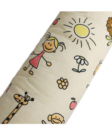 Qchomee Kids Car Travel Pillow - Head and Neck Support Safety Cushion for Car Seat Belts - Beige - Buy Online on GoSupps.com