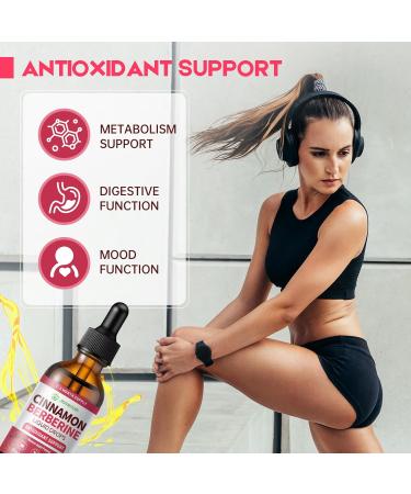 Berberine Drops with Ceylon Cinnamon Bitter Supplement,Berberine HCL Liquid Drops with Turmeric,Green Tea,Apple Cider Vinegar,Black Seed Oil for Overall Support & Digestive System 2 FL OZ 1 Pack - Buy Online on GoSupps.com