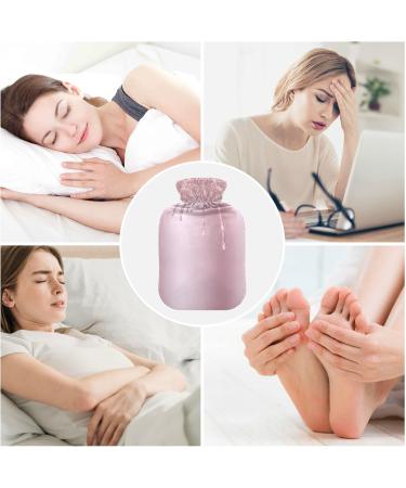 Buy Pink Glitter Drop Hot Water Bottle 2L - Rose Gold Plush Cover | Winter Warmer for Kids & Adults - Buy Online on GoSupps.com