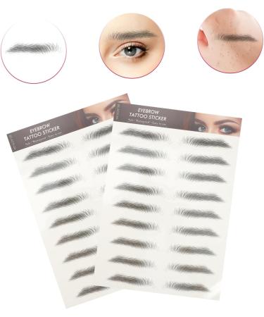Baluue 72 Pcs Eyebrow Stickers Fake Eyebrows Waterproof Makeup Eyebrow Tool Makeup Stickers Black Soy Ink - Buy Online on GoSupps.com