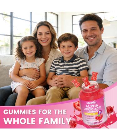 GGMMUU 2 Pack Alpha Lipoic Acid Gummies 600mg High Absorption Chewable ALA Supplement Raspberry Flavor Vegan Sugar Free 120 Count - Buy Online on GoSupps.com
