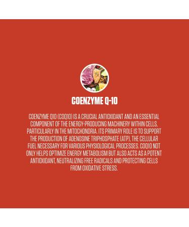 CoQ10 Ubiquinone Capsules - #1 Vegan Heart Health Supplement | Rapid Absorption Energy Boost Keto & Gluten Free - 30 Pills - Buy Online on GoSupps.com