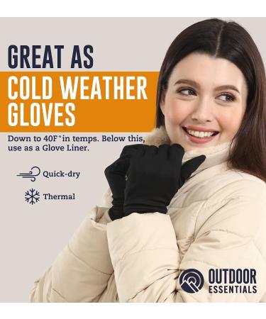 Touch Screen Running Gloves - Thermal Winter Glove Liners for Men & Women - Smartphone Compatible for Texting, Cycling, Driving - Medium/Large - Buy Online on GoSupps.com