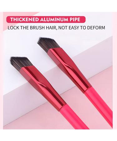 3PC Multi-Functional Eyebrow Brush Set - Professional Angled Contour and Concealer Tool (Black Small) - Buy Online on GoSupps.com
