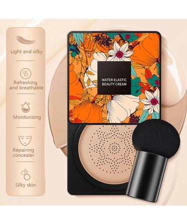 CC Cream Foundation Mushroom Head Air Cushion CC Cream Waterproof Flawless Air Cushion Foundation BB Cream Foundation Long lasting/Oil Control/Moisturizing BB Cream Makeup (Natural) - Buy Online on GoSupps.com
