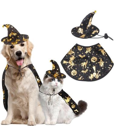 Halloween Pet Costume | Jofony Cloak & Hat Set for Dogs & Cats | Perfect for Small & Medium Pets - Buy Online on GoSupps.com