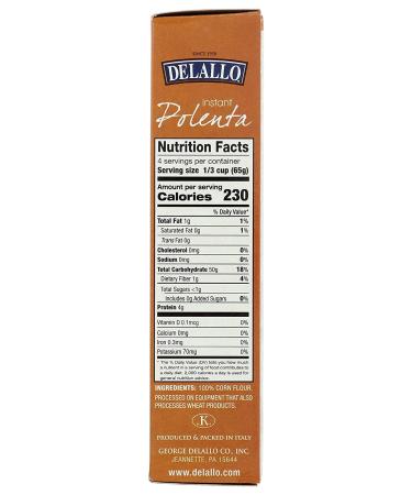 DELALLO Instant Polenta 9.2 OZ - Authentic Italian Cornmeal Mix - Buy Online on GoSupps.com