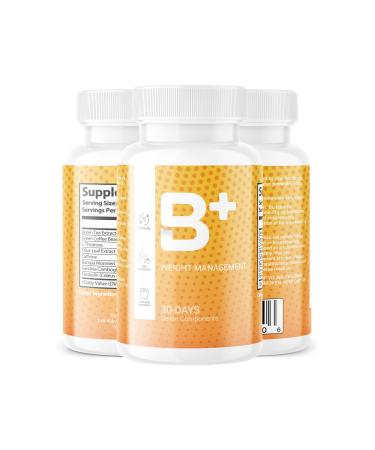 B+ Weight Management Capsules - for Weight Loss - 60 Capsules - 1 Month Supply - 1000MG