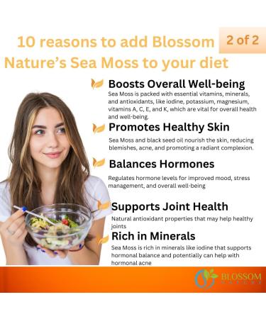 10-in-1 Irish Sea Moss Veggie Caps 3000mg Black Seed Oil Ashwagandha Bladderwrack Burdock Turmeric Apple Cider Vinegar Manuka Honey Dandelion Black Pepper - Made in US(Veggie Caps Unflavored) Capsules - Buy Online on GoSupps.com