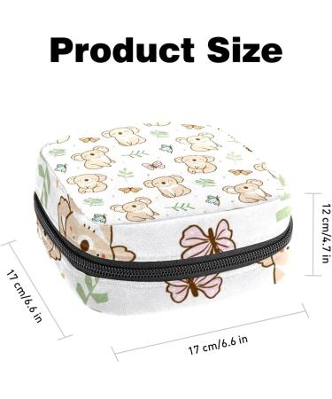 Koala and Butterfly Pattern Sanitary Napkin Storage Bag - Portable Menstrual Cup Pouch and Nursing Pad Holder - Buy Online on GoSupps.com