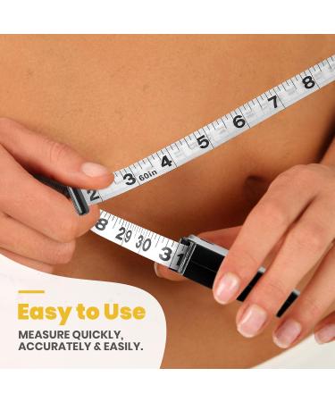 Medca Body Tape Measuring Device & Ski Fold Measuring Slide 2-Piece Skin Fold Analyzer & BMI Tool Set - Buy Online on GoSupps.com