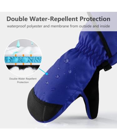 FreeToo Waterproof & Windproof Ski Gloves for Kids | Winter F ustlings for Boys & Girls Ages 3-12 | Cold Protection Light & Durable - Blue S (3-6 Years) - Buy Online on GoSupps.com
