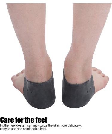 Heel Protection Cushion Pads - 6 Pairs Shock Absorption Protector Covers - Perforated Black - Comfort for Every Step - Buy Online on GoSupps.com