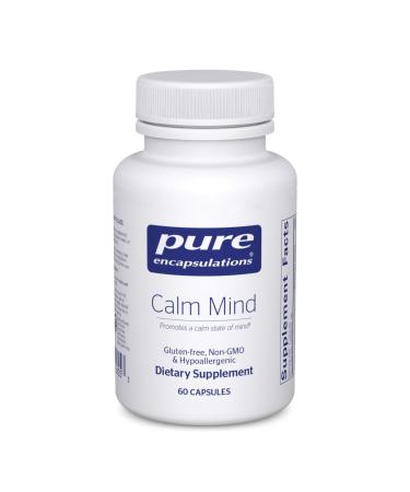 Pure Encapsulations Calm Mind - Calming Supplement - Saffron Extract & Theracurmin Supplement - Supports a Calm Mindset - Gluten-Free, Non-GMO & Hypoallergenic - 60 Capsules (60 Servings)