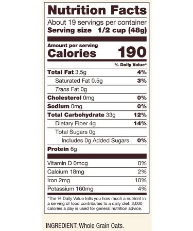 Bob's Red Mill Extra Thick Rolled Oats 32 oz â€“ Whole Grain Nutrition - Buy Online on GoSupps.com