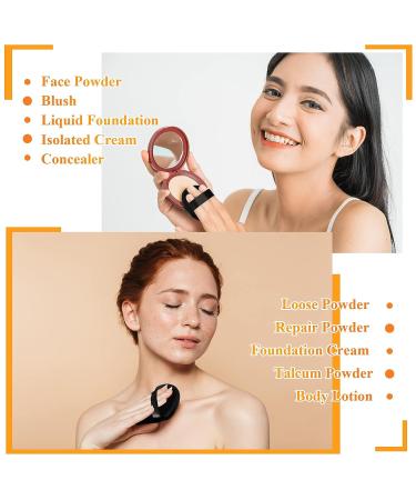 16 Pcs Soft Triangle Makeup Puff Set - Velour Body & Face Powder Puff with Strap | Contouring & Loose Powder Application | Black Makeup Sponges - Buy Online on GoSupps.com
