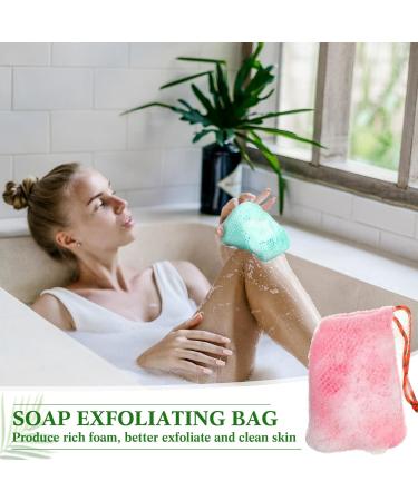 8 Pack Mesh Soap Pouches - Exfoliating Soap Bar Holders for Shower - Bubble Foam Net Bags for Women Men & Girls (Lake Green Pink Beige Brown) - International Shipping Available - Buy Online on GoSupps.com