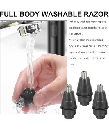 minkissy 3 Pieces Nose Trimmers For Replacement Universal Suitable For Electric Nose Trimmers Fully Washable For Easy Maintenance - Buy Online on GoSupps.com
